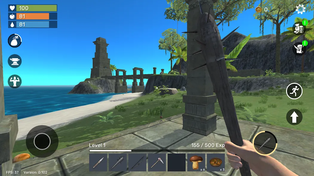 Скачать взлом Uncharted Island: Survival RPG (Анчартед Айленд) [МОД Много денег] на Андроид