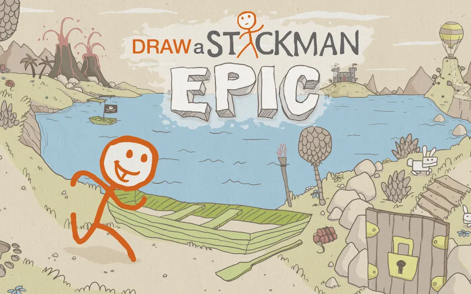 Скачать взлом Draw a Stickman: EPIC Free (Нарисуй палочного человечка) [МОД Меню] на Андроид