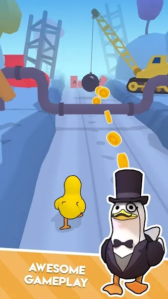 Скачать взлом Duck On The Run (Дак он зе Ран) [МОД Money] на Андроид