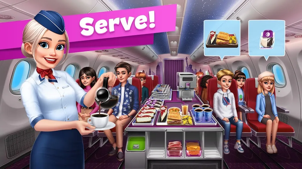Скачать взлом Airplane Chefs - Cooking Game (Эйрплейн Чефз) [МОД Unlocked] на Андроид