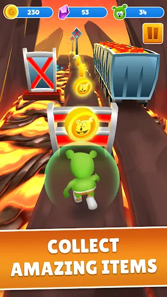 Скачать взлом Gummy Bear Run-бесконечный бег (Гамми Бер Ран) [МОД MegaMod] на Андроид