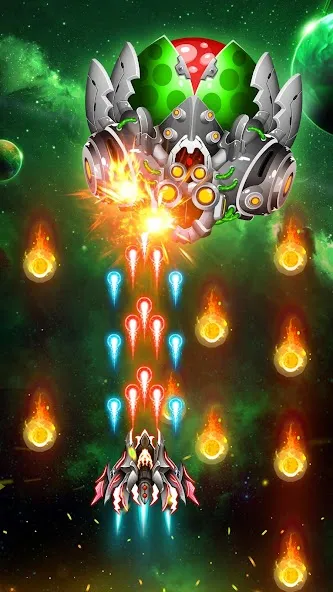 Скачать взлом Space Shooter: Galaxy Attack (Спейс шутер) [МОД Меню] на Андроид