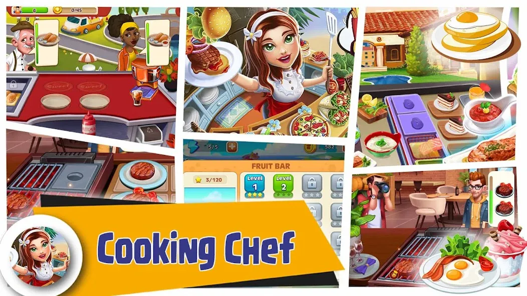 Скачать взлом Crazy Cooking Chef Food Craze (Крейзи Кукинг Шеф Фуд Крейз) [МОД Меню] на Андроид