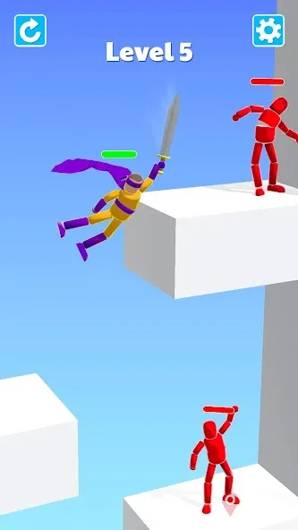Скачать взлом Ragdoll Ninja: Легенда ниндзя (Рагдолл Ниндзя) [МОД Меню] на Андроид