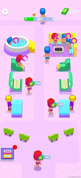 Скачать взлом IDLE Spa Salon - 3D Arcade (Айдл Спа Салон) [МОД Много денег] на Андроид