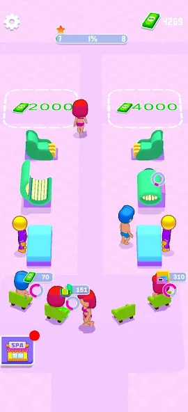 Скачать взлом IDLE Spa Salon - 3D Arcade (Айдл Спа Салон) [МОД Много денег] на Андроид
