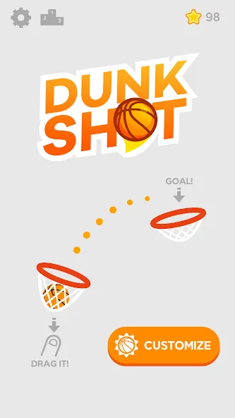 Скачать взлом Dunk Shot (Данк Шот) [МОД MegaMod] на Андроид