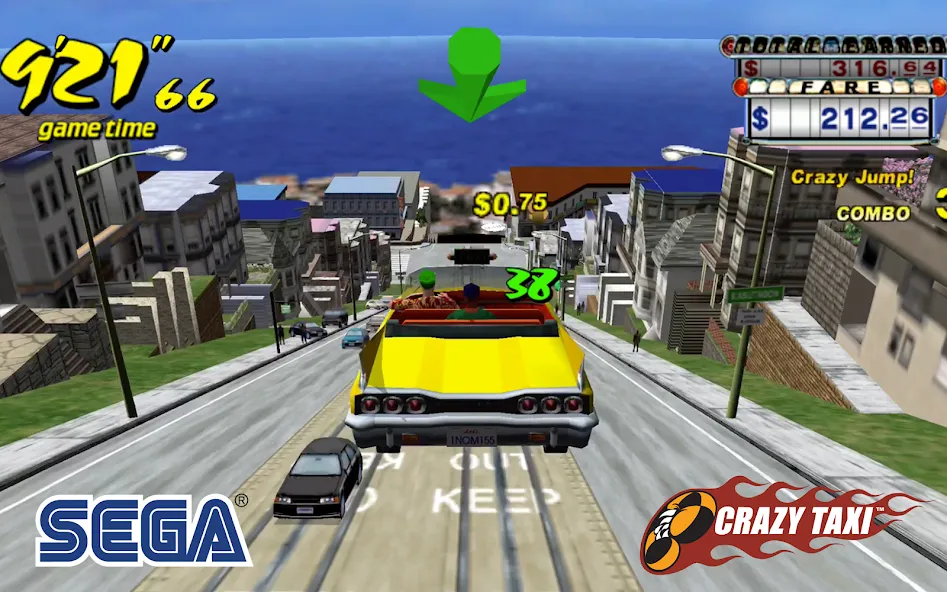 Скачать взлом Crazy Taxi Classic (Крейзи Такси Классик) [МОД MegaMod] на Андроид