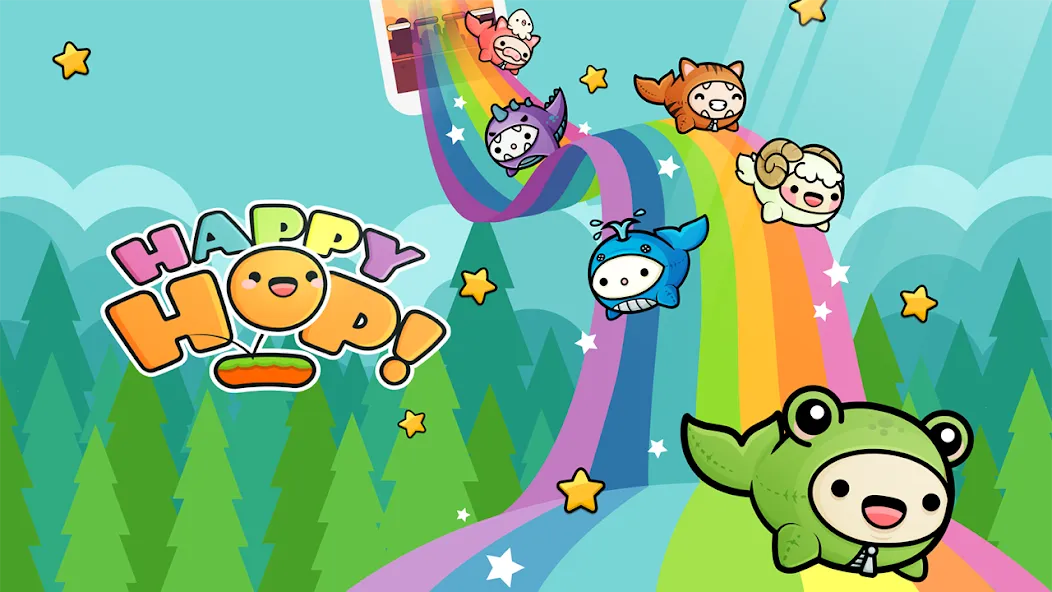Скачать взлом Happy Hop: Kawaii Jump (Хэппи Хоп) [МОД Unlocked] на Андроид