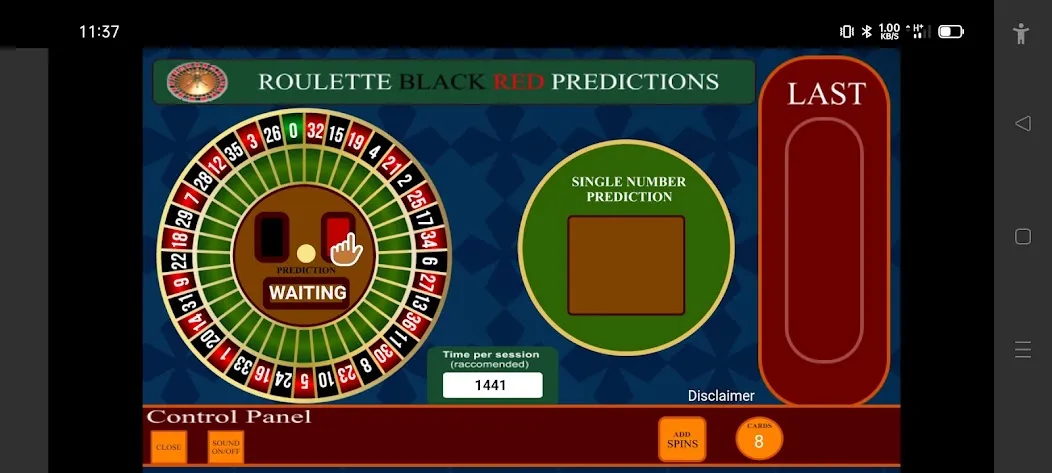 Скачать взлом Roulette Black Red Calculator (Рулетка Черное Красное Калькулятор) [МОД Меню] на Андроид
