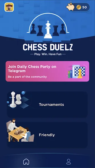 Скачать взлом Chess Duelz - An esports app (Шахматный Дуэльз) [МОД Много денег] на Андроид