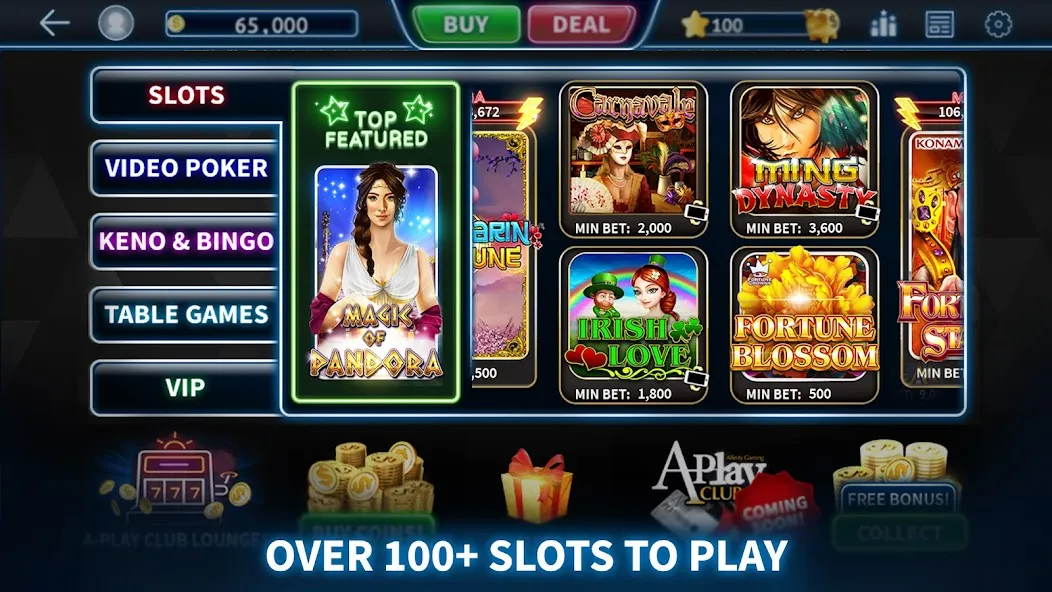 Скачать взлом A-Play Online - Casino Games [МОД Бесконечные деньги] на Андроид