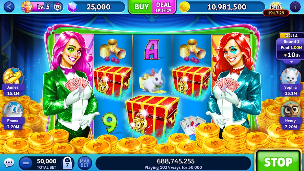 Скачать взлом Jackpot Madness: казино 777 [МОД Бесконечные деньги] на Андроид
