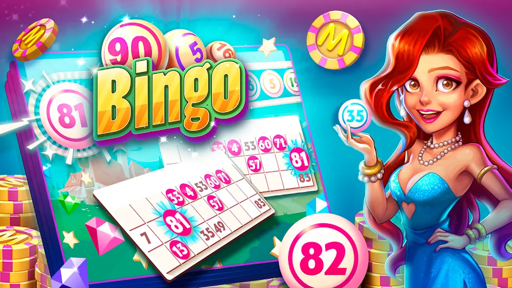 Скачать взлом MundiGames: Bingo Slots Casino (Мундийуэгос) [МОД Много денег] на Андроид