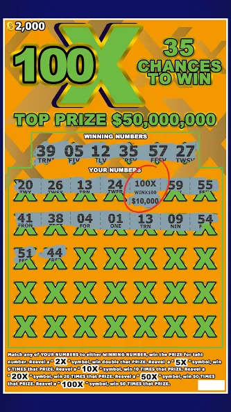 Скачать взлом Lottery Scratchers Ticket Off (Лотерейный билет на ободрителейскретчи) [МОД Unlocked] на Андроид