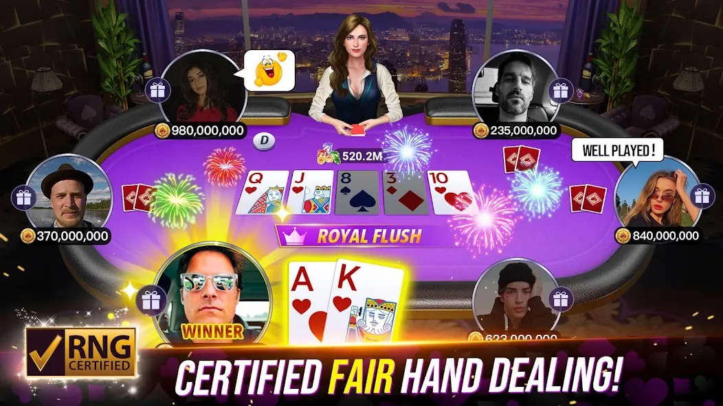 Скачать взлом Poker Fever - Win your Fame (Покер Клаш) [МОД Unlocked] на Андроид