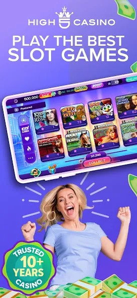 Скачать взлом High 5 Casino: Real Slot Games (Хай 5 Казино) [МОД Unlocked] на Андроид