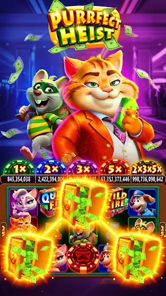 Скачать взлом Fat Cat Casino - Slots Game (Фэт Кэт Казино) [МОД Money] на Андроид