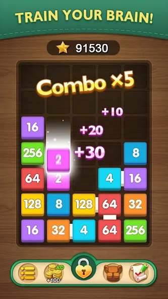 Скачать взлом Merge Puzzle - Number Games (Мердж Пазл) [МОД MegaMod] на Андроид