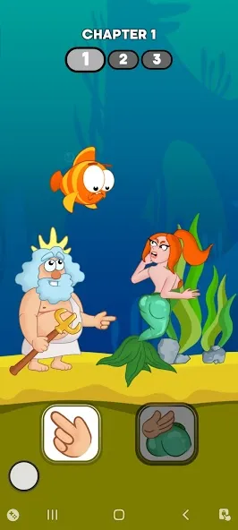 Скачать взлом Neptune vs Mermaid: Fish Prank (Нептун против Русалки) [МОД Много денег] на Андроид