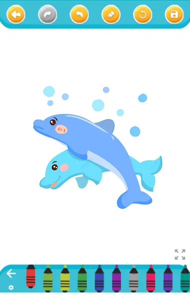 Скачать взлом dolphin coloring game [МОД Меню] на Андроид