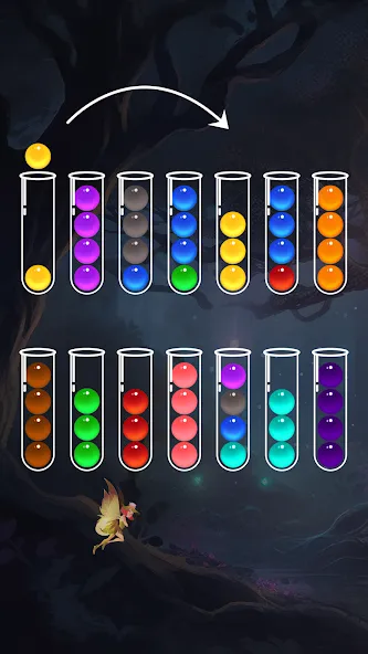 Скачать взлом Ball Sort - Color Puzzle Game [МОД Много денег] на Андроид