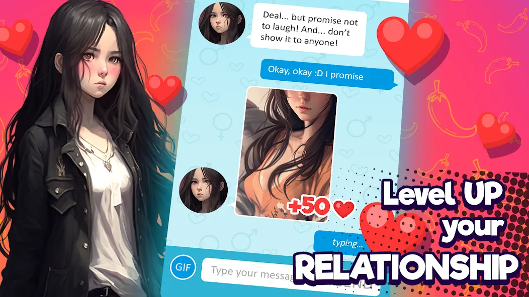 Скачать взлом Anime Girlfriend - AI Chat (Аниме Грлфренд) [МОД Бесконечные деньги] на Андроид