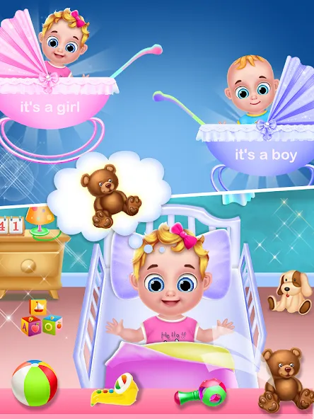 Скачать взлом Mom & Newborn Baby Shower Game [МОД Много денег] на Андроид