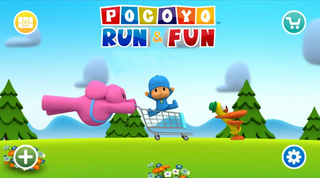 Скачать взлом Pocoyo Run & Fun [МОД Все открыто] на Андроид