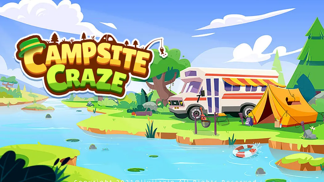 Скачать взлом Campsite Craze: Puzzle Merge (Кемпинговая Лихорадка) [МОД Money] на Андроид
