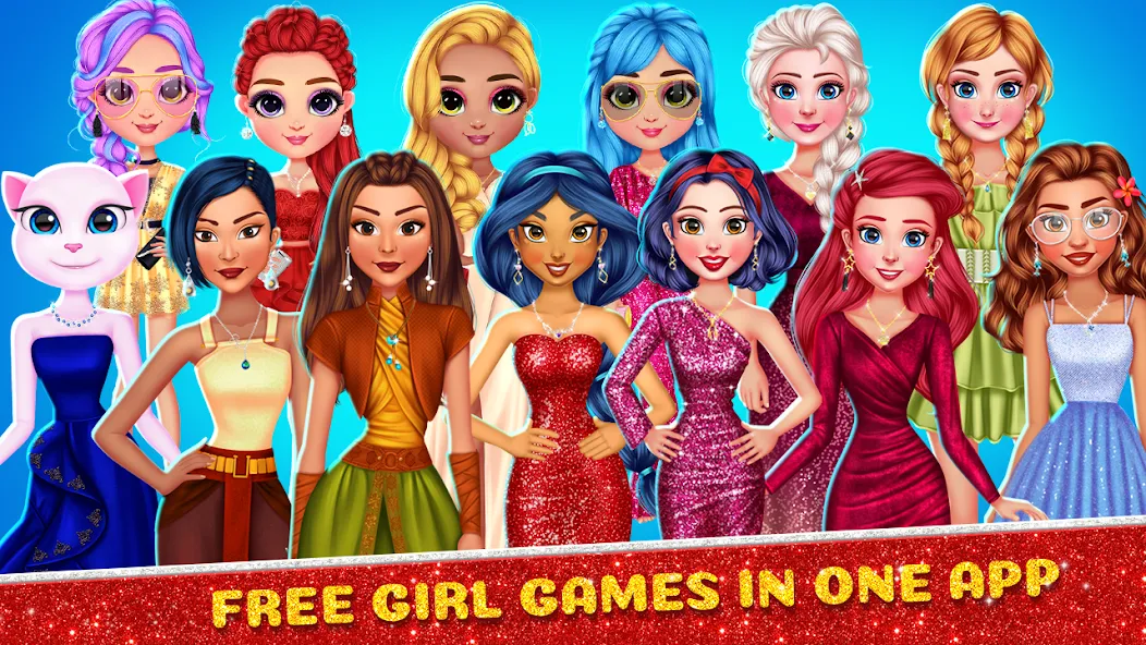 Скачать взлом Cute Dressup: Games for Girls (Сьют Дрессап) [МОД MegaMod] на Андроид