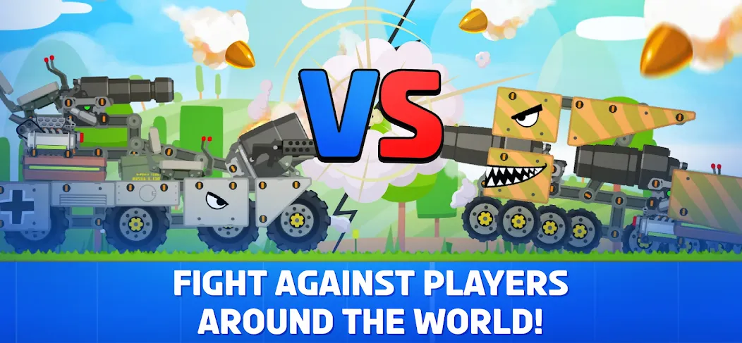 Скачать взлом Super Tank Rumble [МОД Money] на Андроид