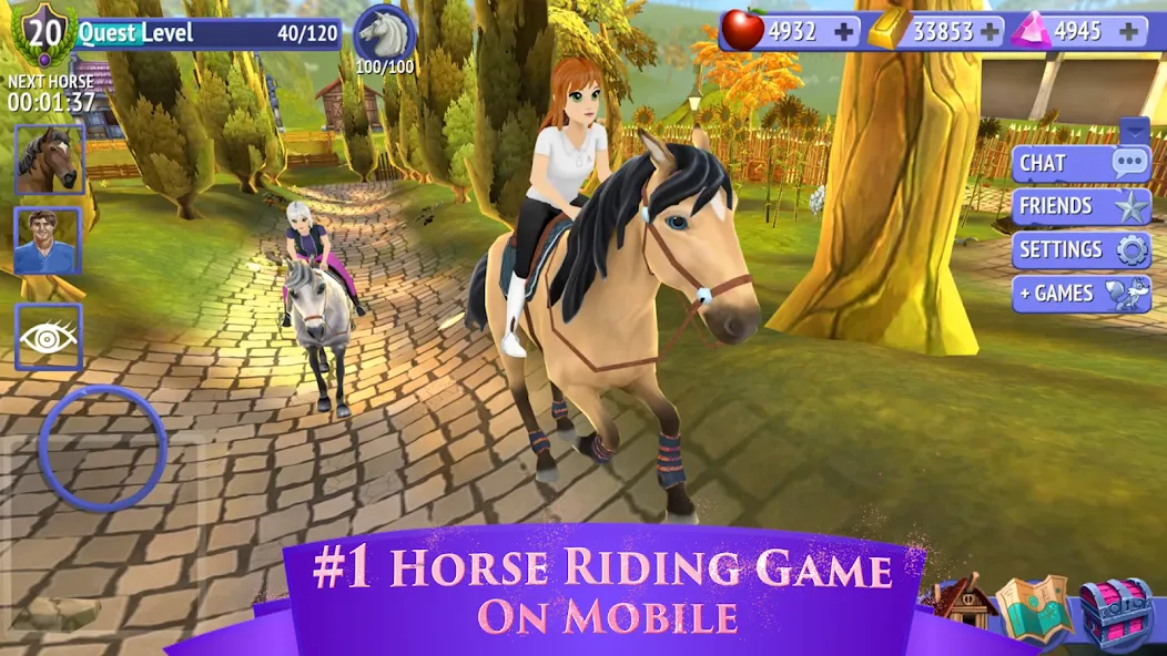 Скачать взлом Horse Riding Tales: Дикий пони (Хорс Райдинг Тейлс) [МОД Все открыто] на Андроид