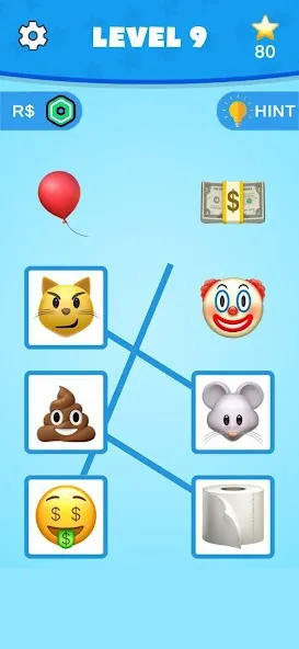 Скачать взлом Emoji Maze - Roblominer (Эмоджи Лабиринт) [МОД Money] на Андроид