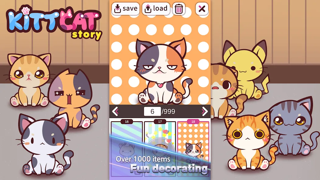 Скачать взлом KittCat Story : Cat Maker (Киткэт Стори) [МОД Money] на Андроид