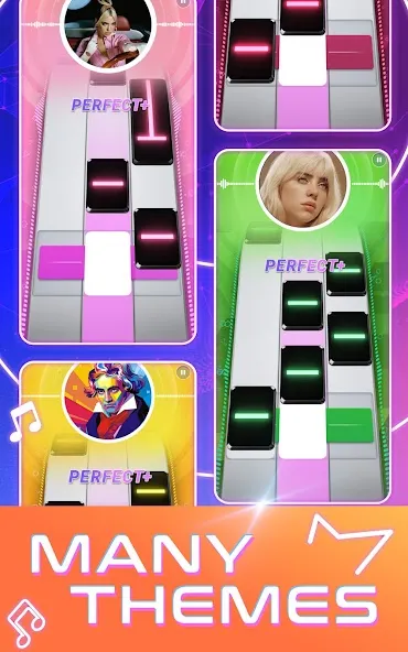 Скачать взлом Beat Tiles: Music Game (Бит Тайлс) [МОД MegaMod] на Андроид