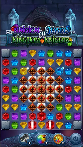Скачать взлом Jewels of Kingdom Knights [МОД Unlocked] на Андроид
