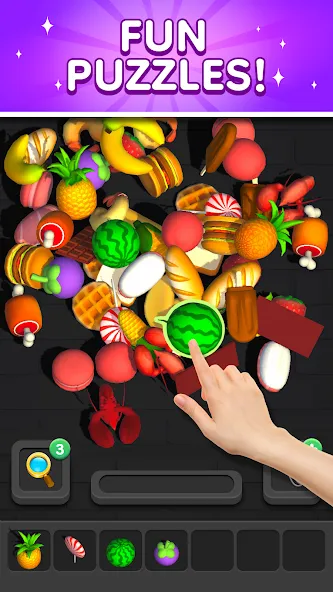 Скачать взлом Match 3D - Tile Triple Puzzle (Матч 3Д) [МОД Money] на Андроид
