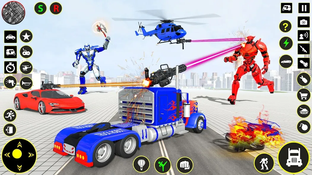 Скачать взлом игры робот грузовик грузовик [МОД Money] на Андроид