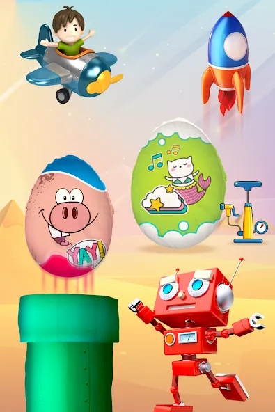 Скачать взлом Яйца-сюрпризы - детские игры  [МОД Бесконечные деньги] на Андроид