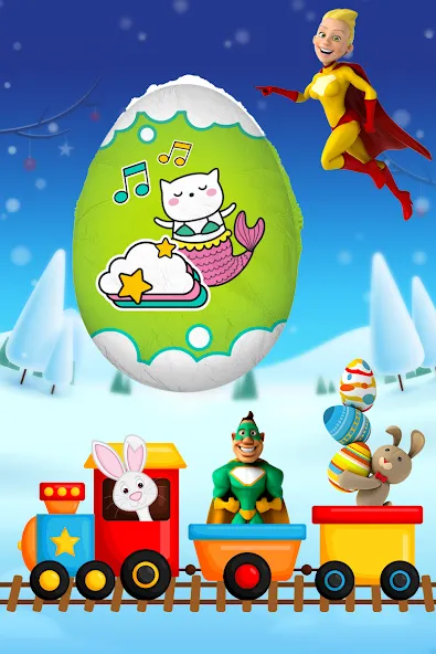 Скачать взлом Яйца-сюрпризы - детские игры  [МОД Бесконечные деньги] на Андроид