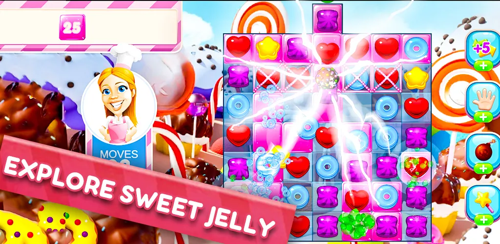 Скачать взлом Jelly Kingdom Crush — Матч 3  [МОД Бесконечные деньги] на Андроид