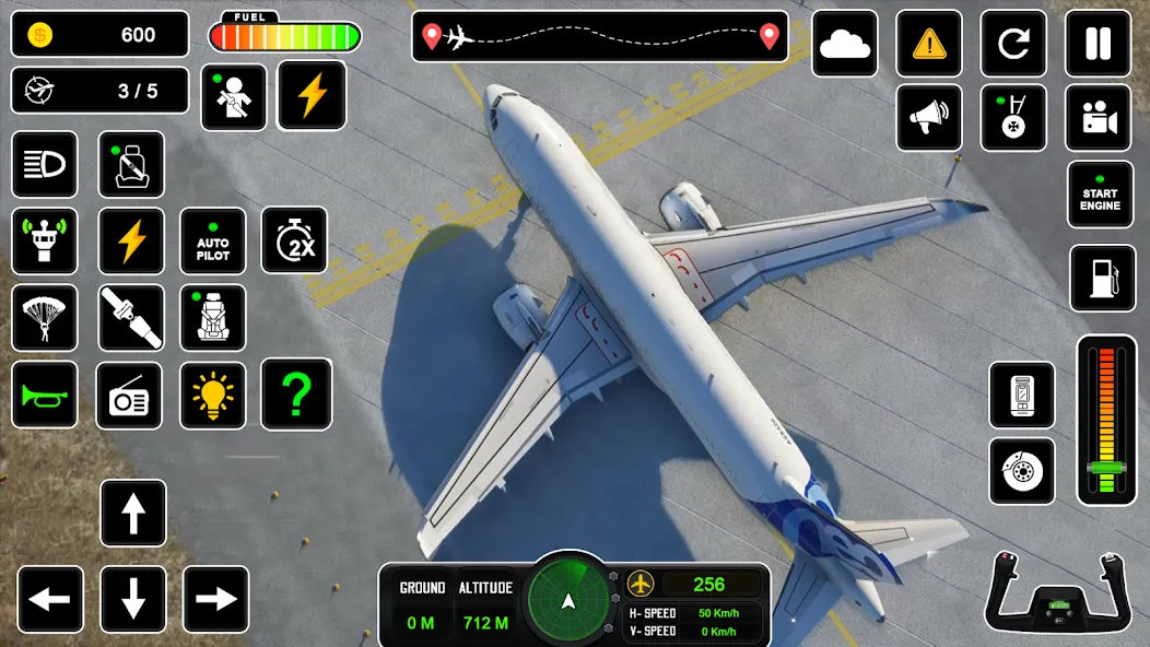 Скачать взлом пилот симулятор: самолет игра [МОД Unlocked] на Андроид