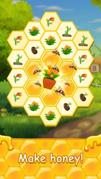 Скачать взлом Honey Bottles - merge puzzle (Хани Ботлс) [МОД Бесконечные деньги] на Андроид