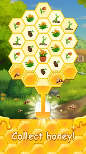 Скачать взлом Honey Bottles - merge puzzle (Хани Ботлс) [МОД Бесконечные деньги] на Андроид