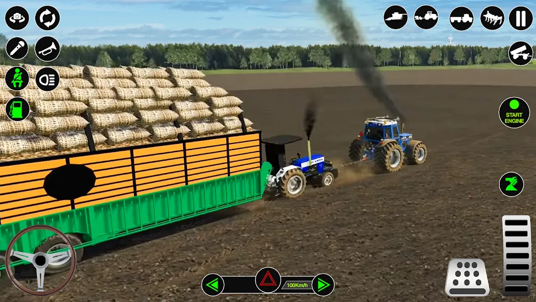 Скачать взлом Симулятор тракторной фермы  [МОД Все открыто] на Андроид