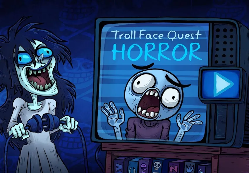 Скачать взлом Troll Face Quest Horror (Тролл Фейс Квест Хоррор) [МОД Money] на Андроид