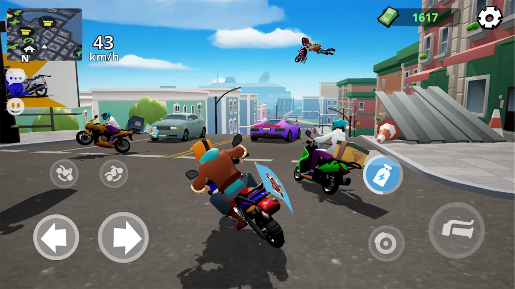 Скачать взлом Moto City: мотогонки курьеров (Мото Сити) [МОД Unlocked] на Андроид