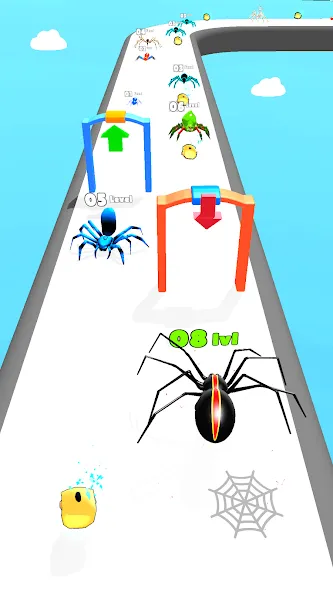 Скачать взлом Эволюция бега насекомых (Инсект Эволюшн Ран) [МОД Много денег] на Андроид