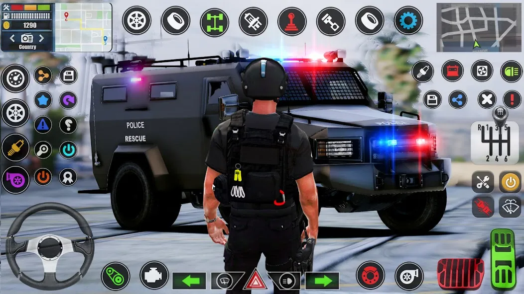 Скачать взлом Симулятор полицейских игр: PGS [МОД Все открыто] на Андроид